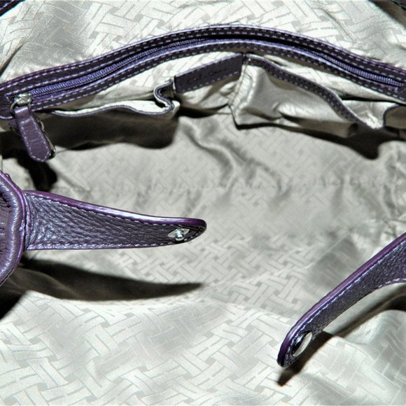 Cole Haan Leather Weave Satchel - Picture 9 of 12